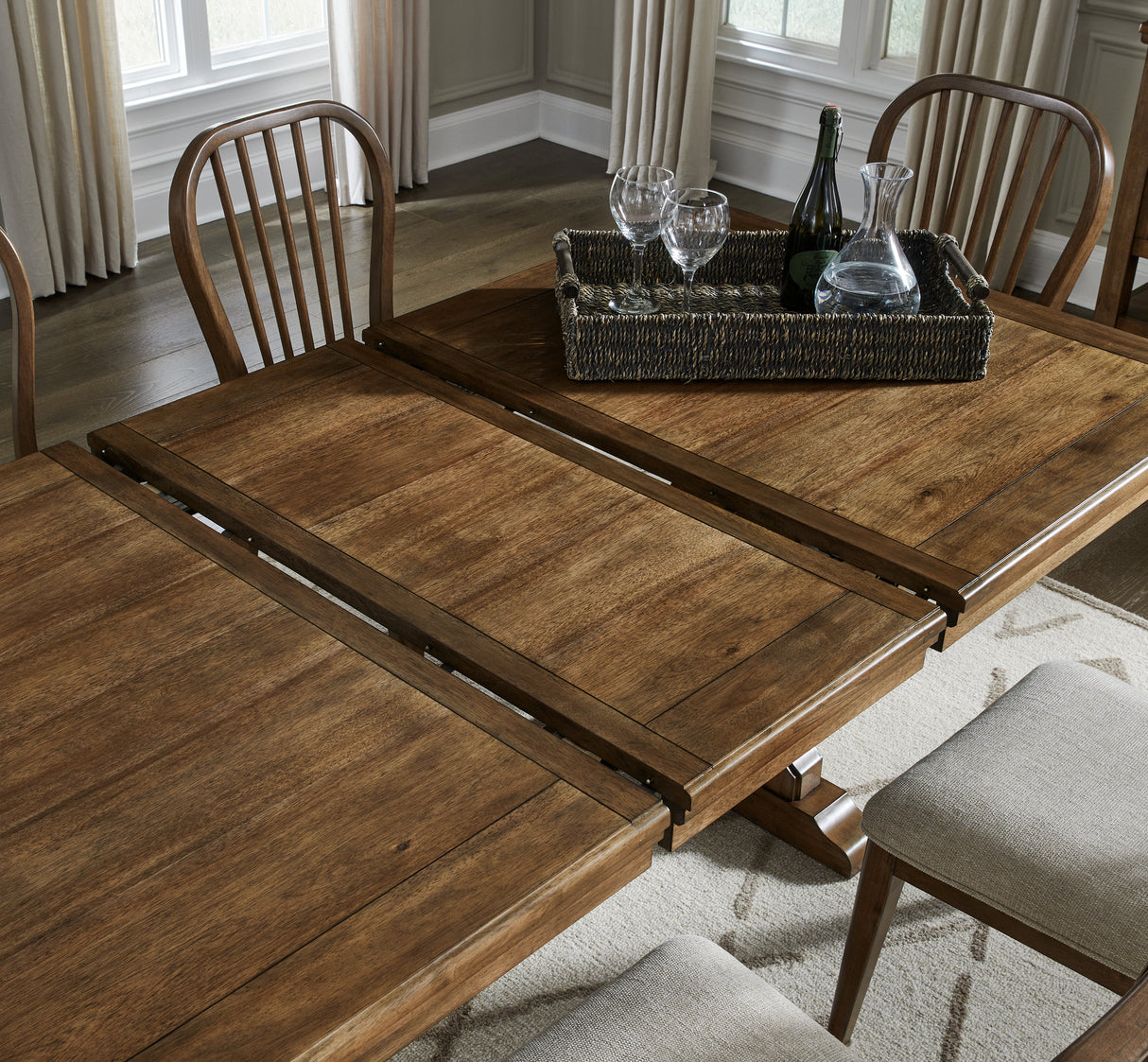 Brown Sturlayne Dining Table and 4 Chairs - PKG019482