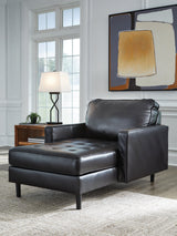 Bryceview Onyx Chaise from Ashley - Luna Furniture