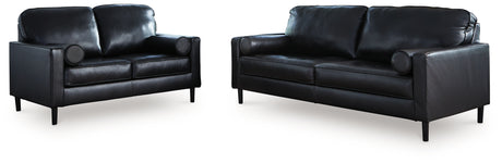 Bryceview Sofa and Loveseat in Onyx - PKG020865