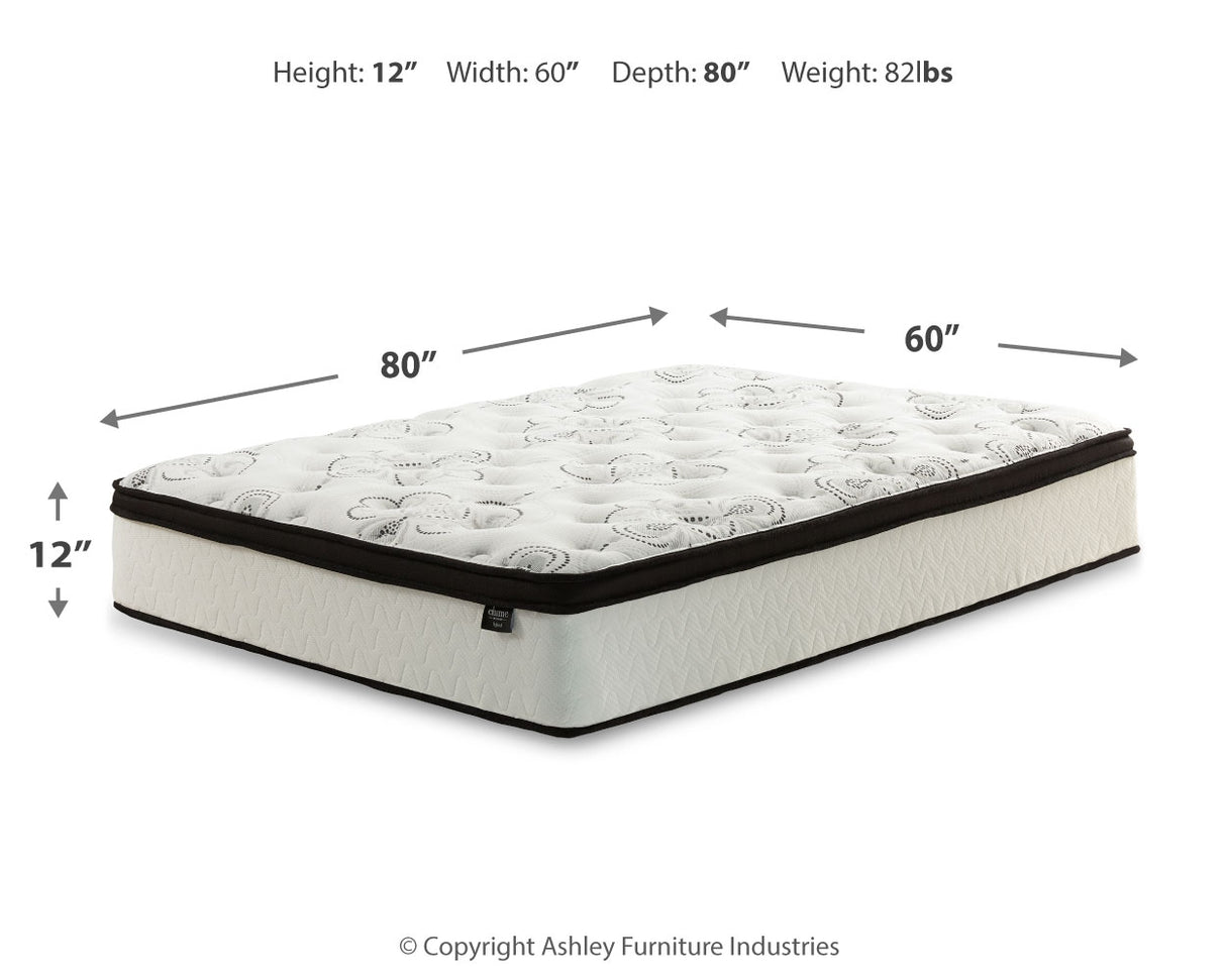 Brymont Queen Platform Bed with Mattress in Dark Gray from Ashley - Luna Furniture