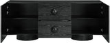 Bubble Rubberwood with Oak Veneer Sideboard / Buffet in Black from Meridian - Luna Furniture