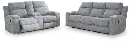 Buntington Sofa and Loveseat in Pewter - PKG020906