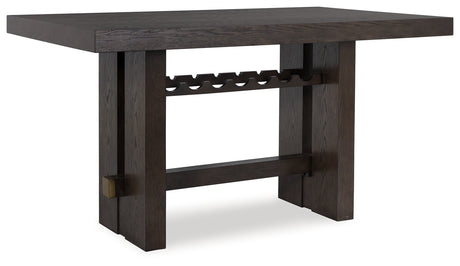 Burkhaus Dark Brown Counter Height Dining Table - D984-32 - Luna Furniture