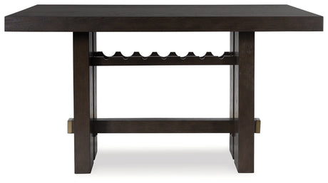 Burkhaus Dark Brown Counter Height Dining Table - D984-32 - Luna Furniture