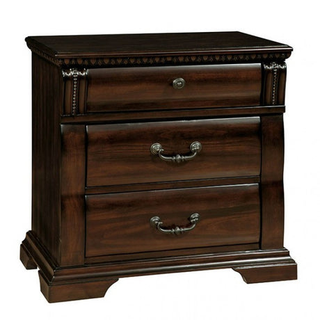 Burleigh Cherry Night Stand from Furniture of America - Luna Furniture