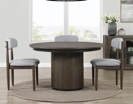 Burlington 5-Piece 52″ Round Dining Set - SET | BUR520NTT | BUR520NTB | BUR520NS(4)