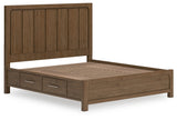 Cabalynn California King Panel Bed with Dresser and Nightstand in Light Brown - PKG019237