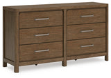 Cabalynn California King Panel Bed with Dresser and Nightstand in Light Brown - PKG019237