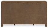 Cabalynn California King Panel Bed with Dresser and Nightstand in Light Brown - PKG019237