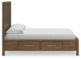 Cabalynn California King Panel Bed with Dresser, Chest and Nightstand in Light Brown - PKG019238