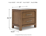 Cabalynn California King Panel Bed with Dresser, Chest and Nightstand in Light Brown - PKG019238