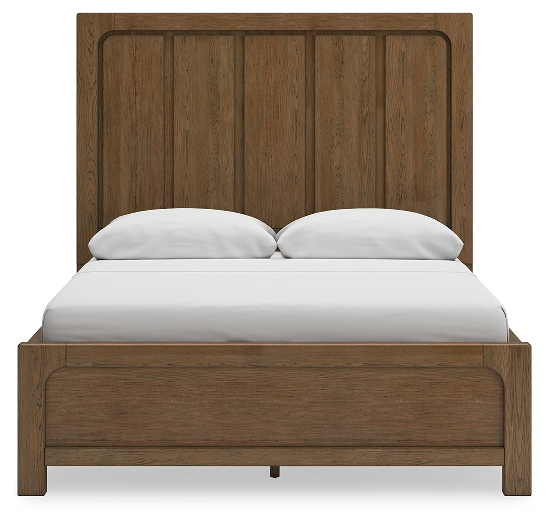 Cabalynn Queen Panel Bed with Dresser in Light Brown - PKG019228