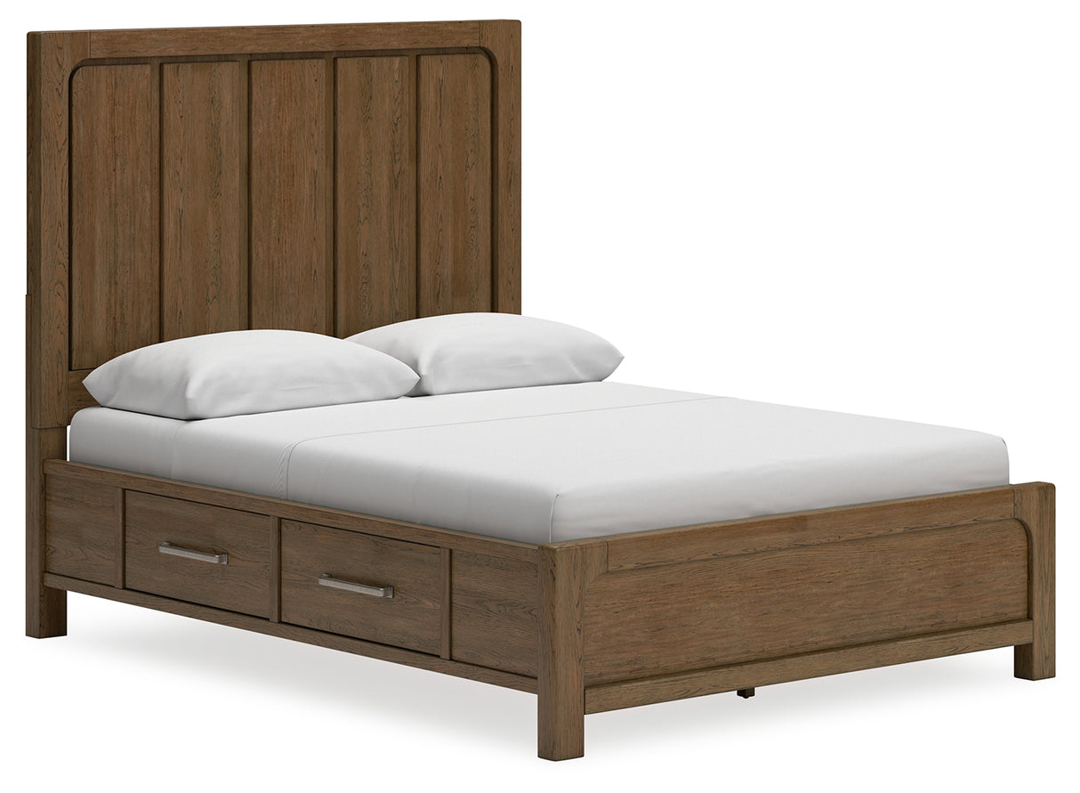 Cabalynn Queen Panel Bed with Dresser in Light Brown - PKG019228