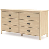 Cabinella Full Panel Headboard with Dresser and Chest in Tan from Ashley - Luna Furniture