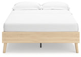 Cabinella Full Platform Bed with 2 Nightstands in Tan from Ashley - Luna Furniture