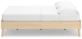 Cabinella Full Platform Bed with Dresser and Chest in Tan from Ashley - Luna Furniture