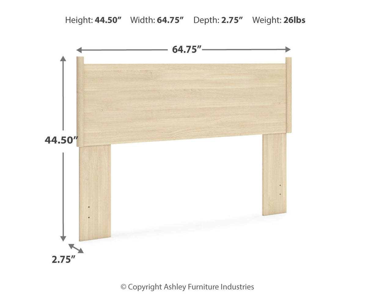 Cabinella Queen Panel Headboard with Dresser and 2 Nightstands in Tan from Ashley - Luna Furniture