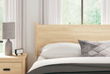 Cabinella Queen Panel Headboard with Dresser and 2 Nightstands in Tan from Ashley - Luna Furniture