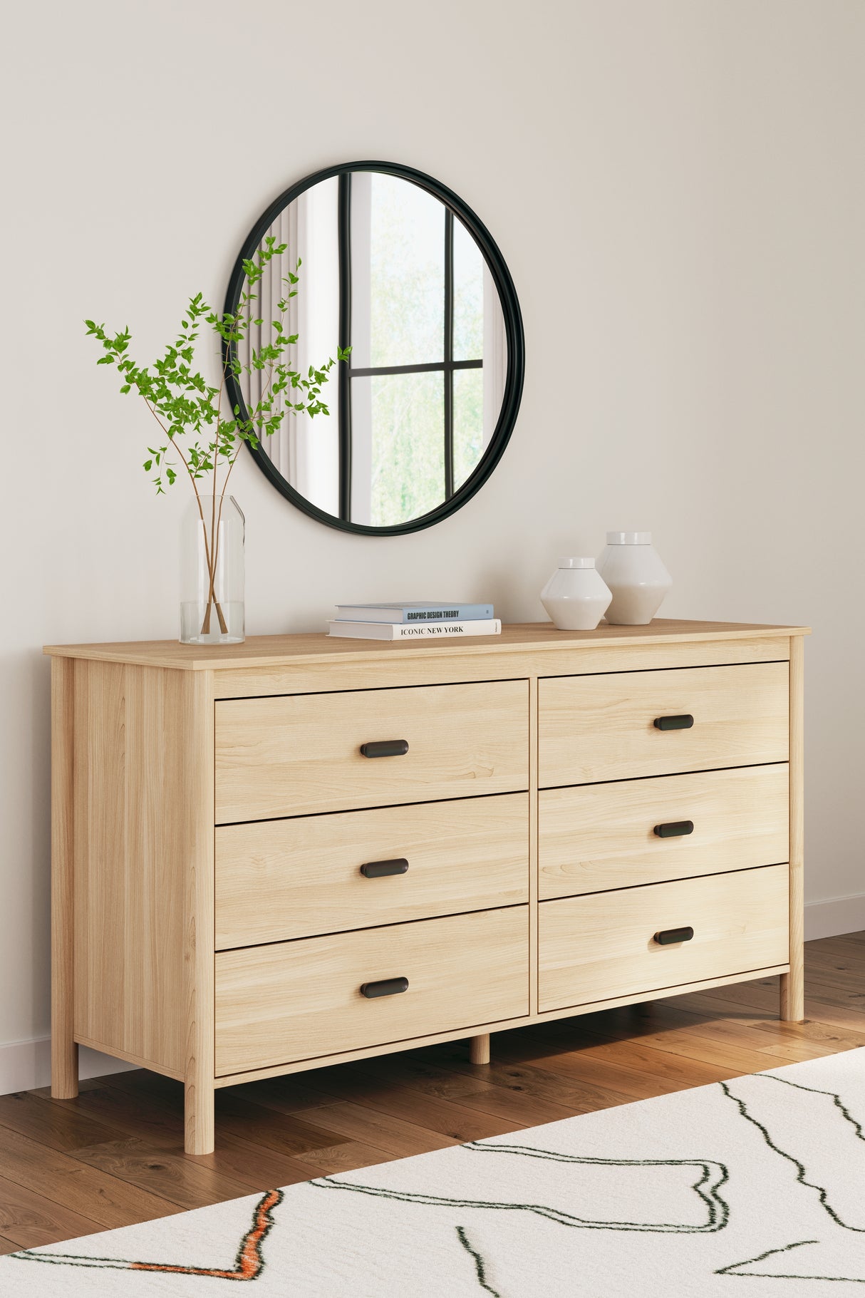 Cabinella Queen Panel Headboard with Dresser, Chest and 2 Nightstands in Tan from Ashley - Luna Furniture