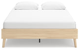 Cabinella Queen Platform Bed with 2 Nightstands in Tan from Ashley - Luna Furniture