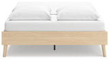 Cabinella Queen Platform Bed with 2 Nightstands in Tan from Ashley - Luna Furniture