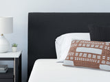 Cadmori Full Upholstered Bed with Mirrored Dresser in Black from Ashley - Luna Furniture