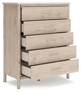 Cadmori Queen Upholstered Panel Bed with Mirrored Dresser, Chest and Nightstand in Two-tone from Ashley - Luna Furniture