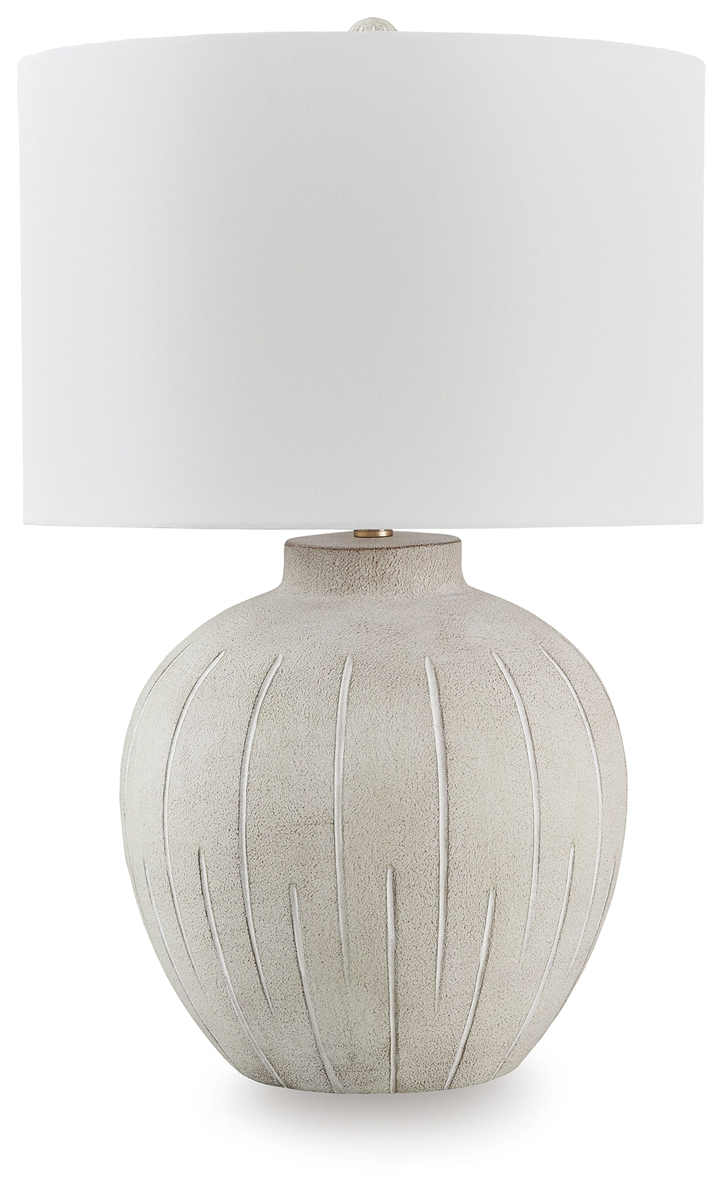 Calbert Warm Gray Table Lamp from Ashley - Luna Furniture