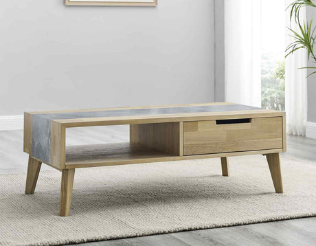 Calgary Sintered Stone Inlay Coffee Table from Steve Silver - Luna Furniture