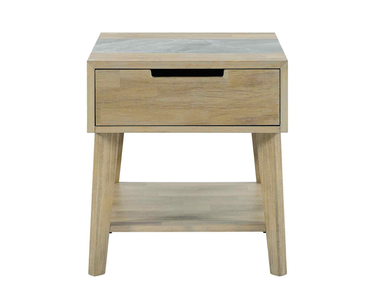 Calgary Sintered Stone Inlay End Table from Steve Silver - Luna Furniture