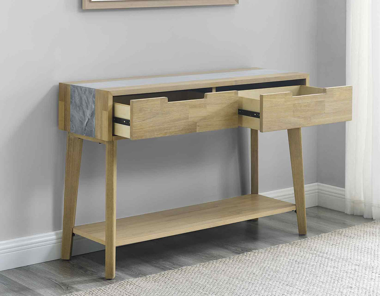 Calgary Sintered Stone Inlay Sofa Table from Steve Silver - Luna Furniture