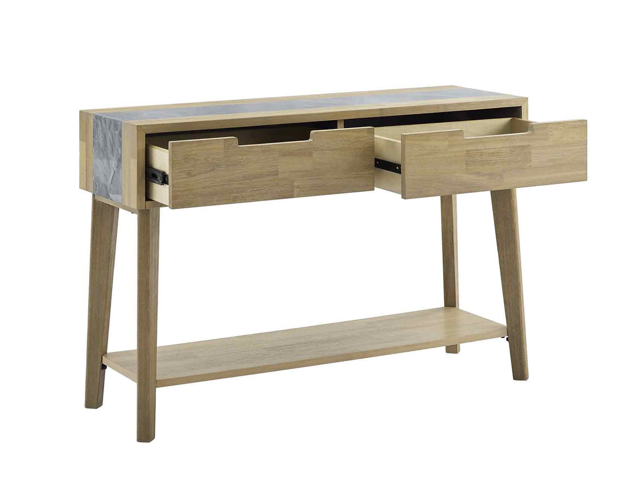 Calgary Sintered Stone Inlay Sofa Table from Steve Silver - Luna Furniture