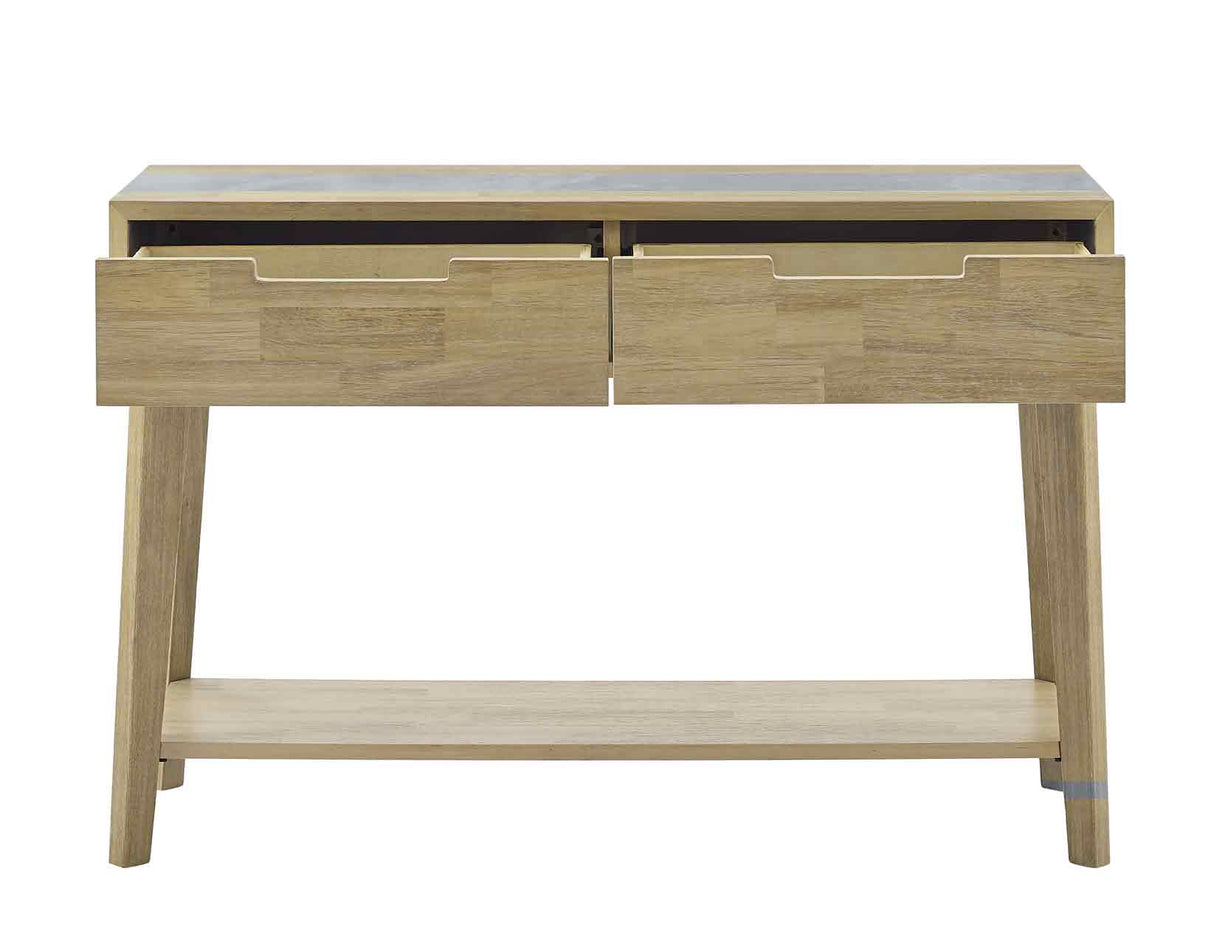 Calgary Sintered Stone Inlay Sofa Table from Steve Silver - Luna Furniture