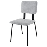 Calla Fabric Upholstered Dining Side Chair Grey (Set of 2) from Coaster - Luna Furniture