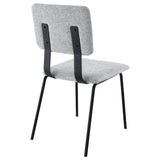 Calla Fabric Upholstered Dining Side Chair Grey (Set of 2) from Coaster - Luna Furniture