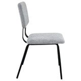 Calla Fabric Upholstered Dining Side Chair Grey (Set of 2) from Coaster - Luna Furniture