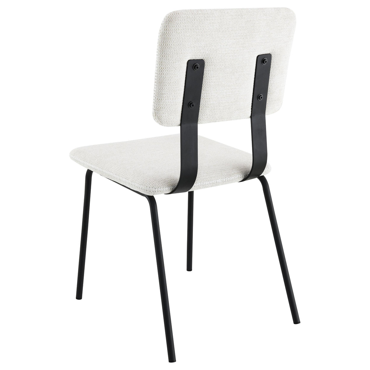 Calla Fabric Upholstered Dining Side Chair White (Set of 2) from Coaster - Luna Furniture