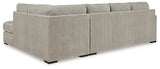 Calnita 2-Piece Sectional with Ottoman in Sisal from Ashley - Luna Furniture