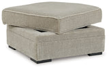 Calnita 2-Piece Sectional with Ottoman in Sisal from Ashley - Luna Furniture