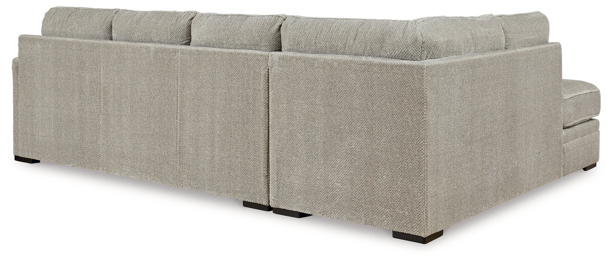 Calnita 2-Piece Sectional with Ottoman in Sisal from Ashley - Luna Furniture