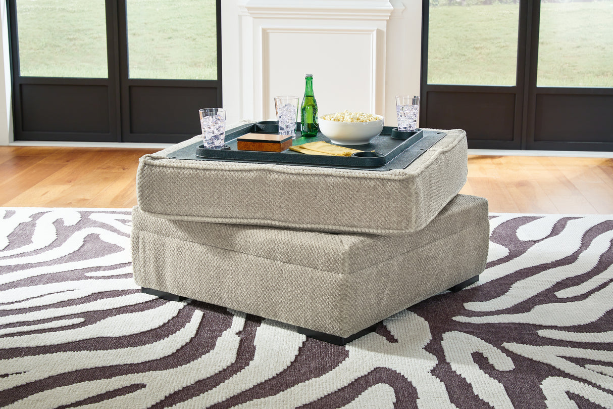 Calnita 2-Piece Sectional with Ottoman in Sisal from Ashley - Luna Furniture