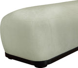 Calum Chenille Fabric Bench Mint from Meridian - Luna Furniture