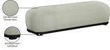 Calum Chenille Fabric Bench Mint from Meridian - Luna Furniture