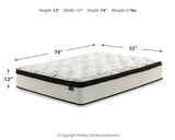 Calverson Full Platform Bed with Mattress in Mocha - PKG018335