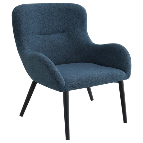 Calvin Aegean Blue Upholstered Modern Arm Accent Chair from Coaster - Luna Furniture