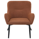 Calvin Rust Upholstered Modern Arm Accent Chair from Coaster - Luna Furniture