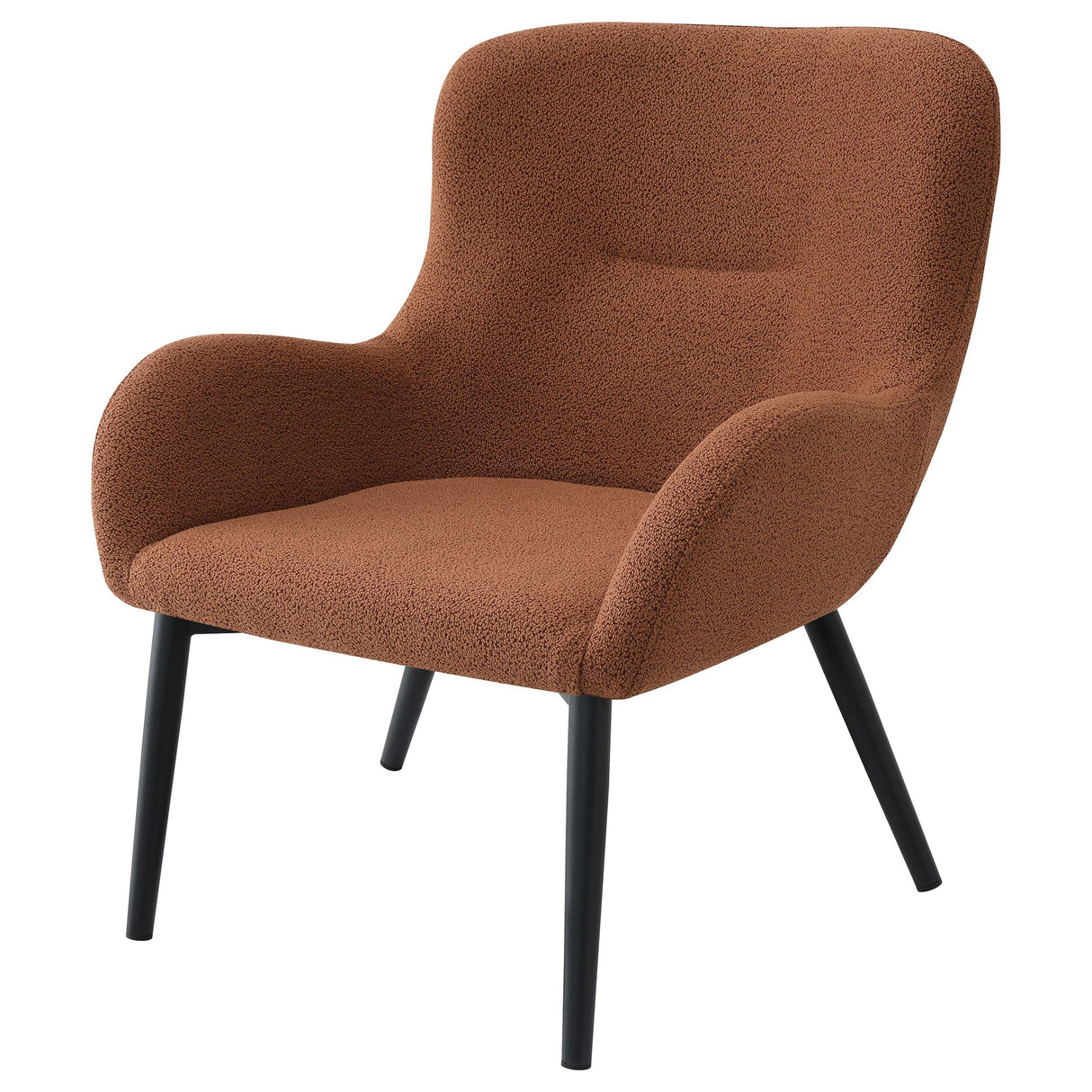 Calvin Rust Upholstered Modern Arm Accent Chair from Coaster - Luna Furniture