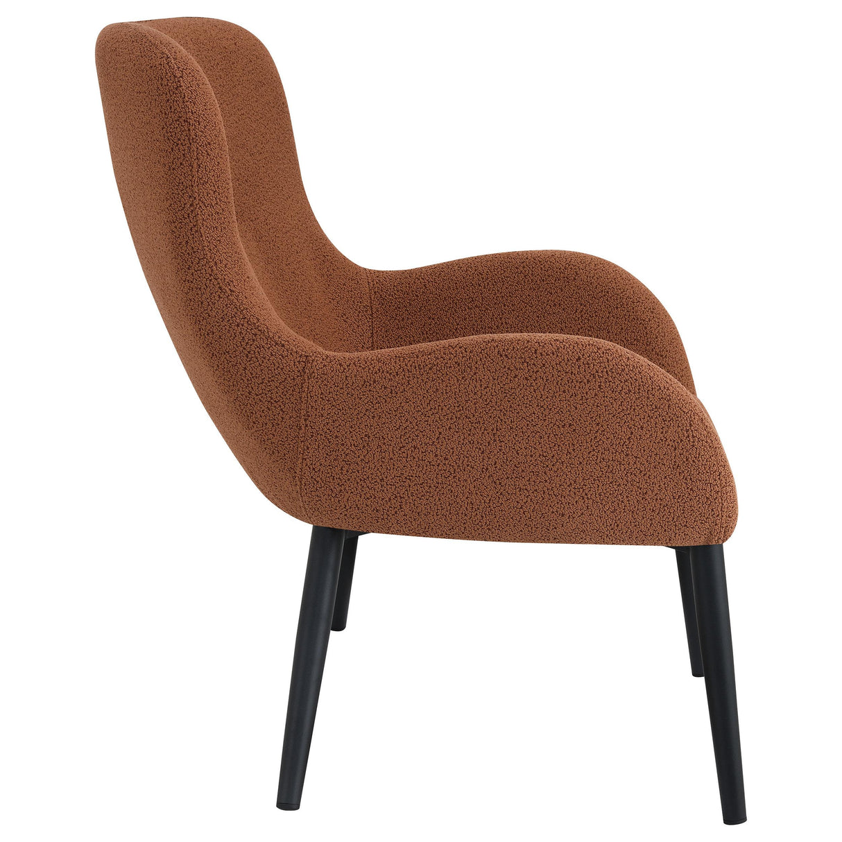 Calvin Rust Upholstered Modern Arm Accent Chair from Coaster - Luna Furniture