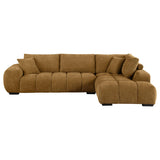 Camacho Upholstered Chaise Sectional Sofa Amber - 503985