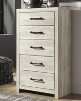 Cambeck King Panel Bed with Chest and Nightstand in Whitewash from Ashley - Luna Furniture